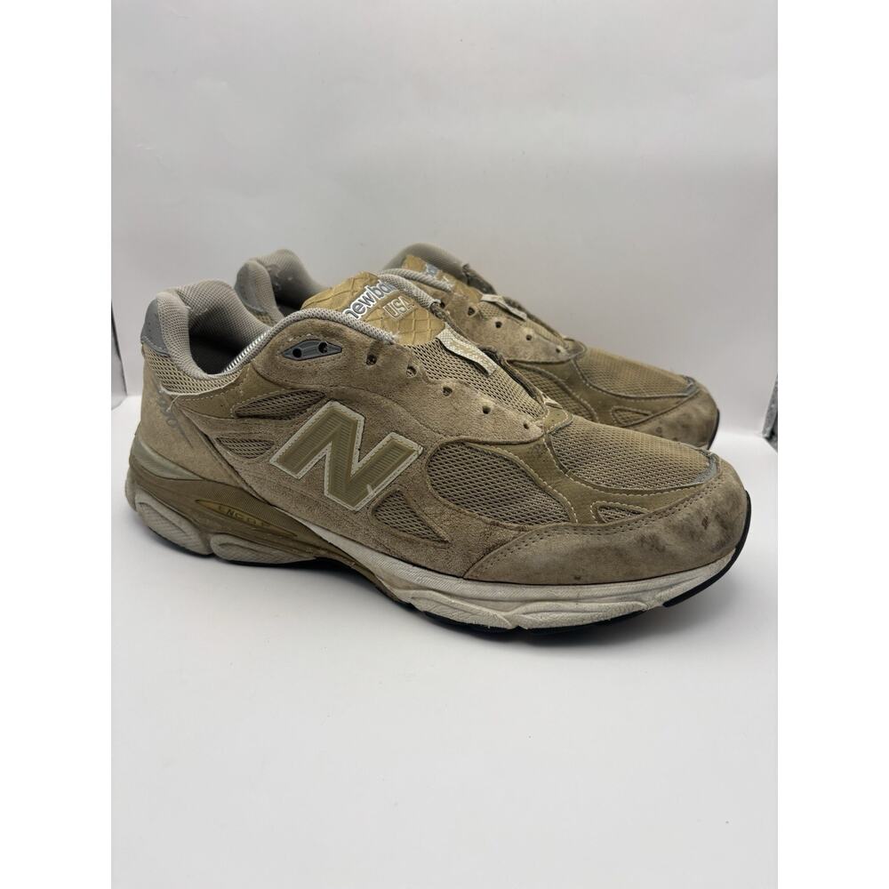 New Balance 990v3 Made In USA Beige Men Size 12 4E